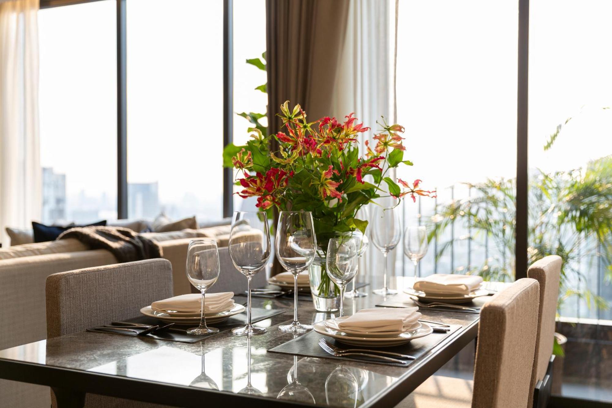 Hotel Ascott Thonglor Bangkok Zewnętrze zdjęcie A dining room