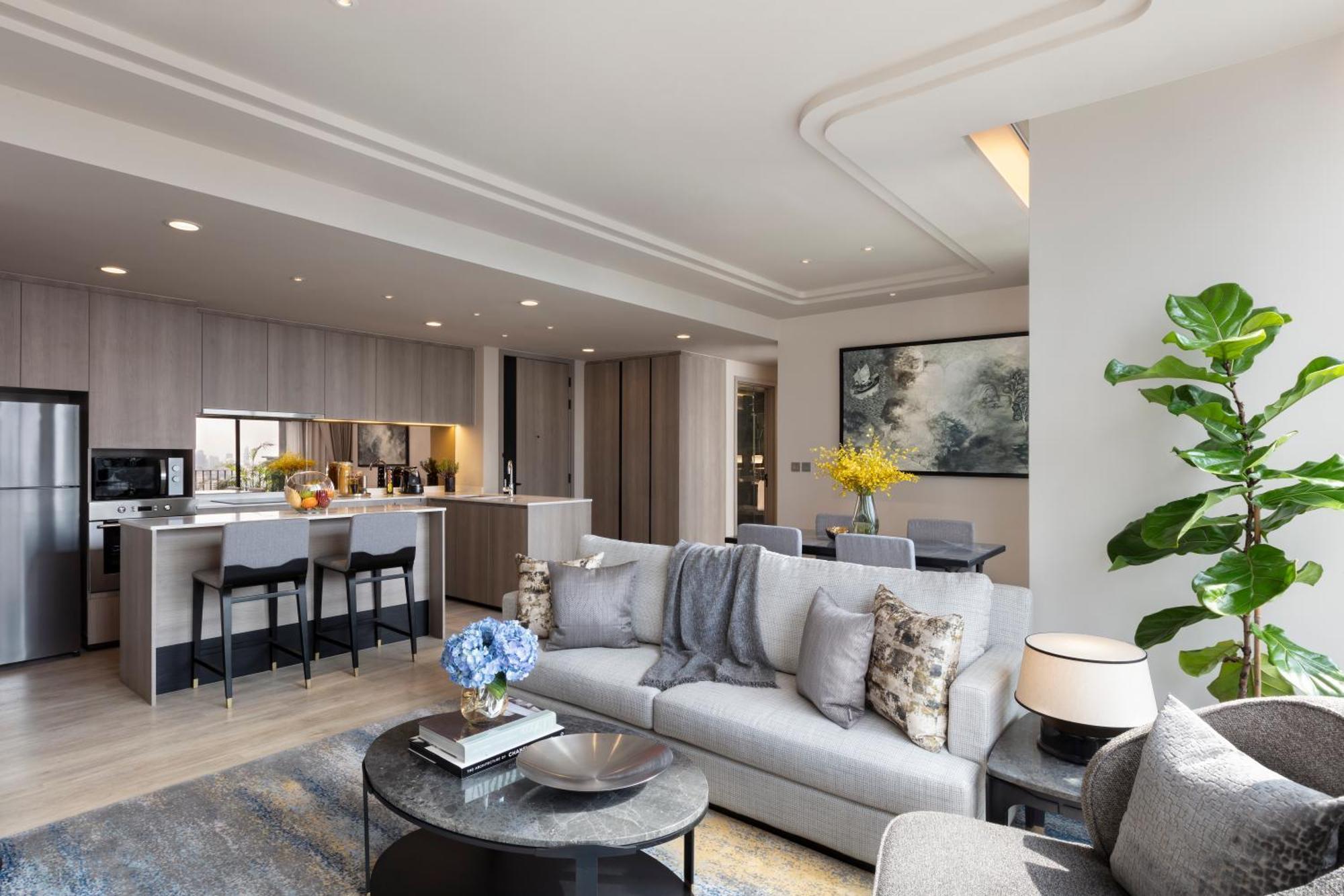 Hotel Ascott Thonglor Bangkok Zewnętrze zdjęcie The interior of a typical apartment