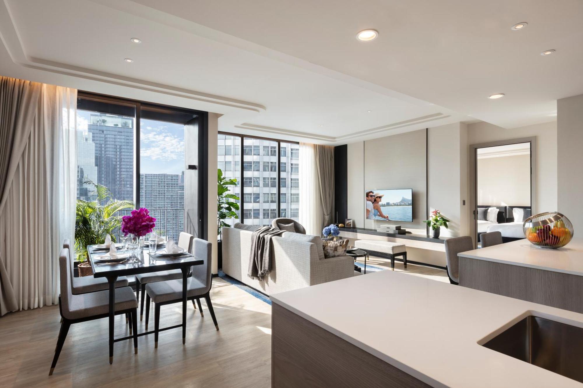 Hotel Ascott Thonglor Bangkok Zewnętrze zdjęcie The interior of a typical apartment